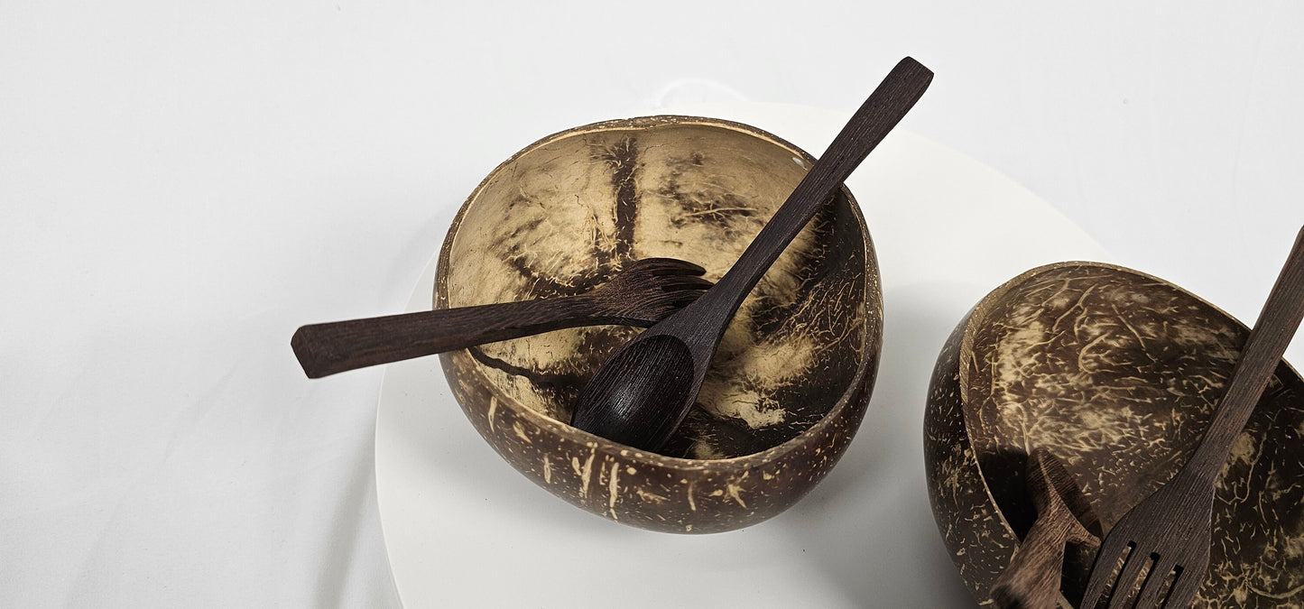 Organic Coconut Bowl Set