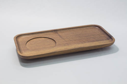 Handcrafted Wooden Snack Tray