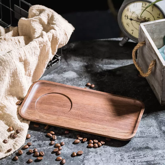 Handcrafted Wooden Snack Tray