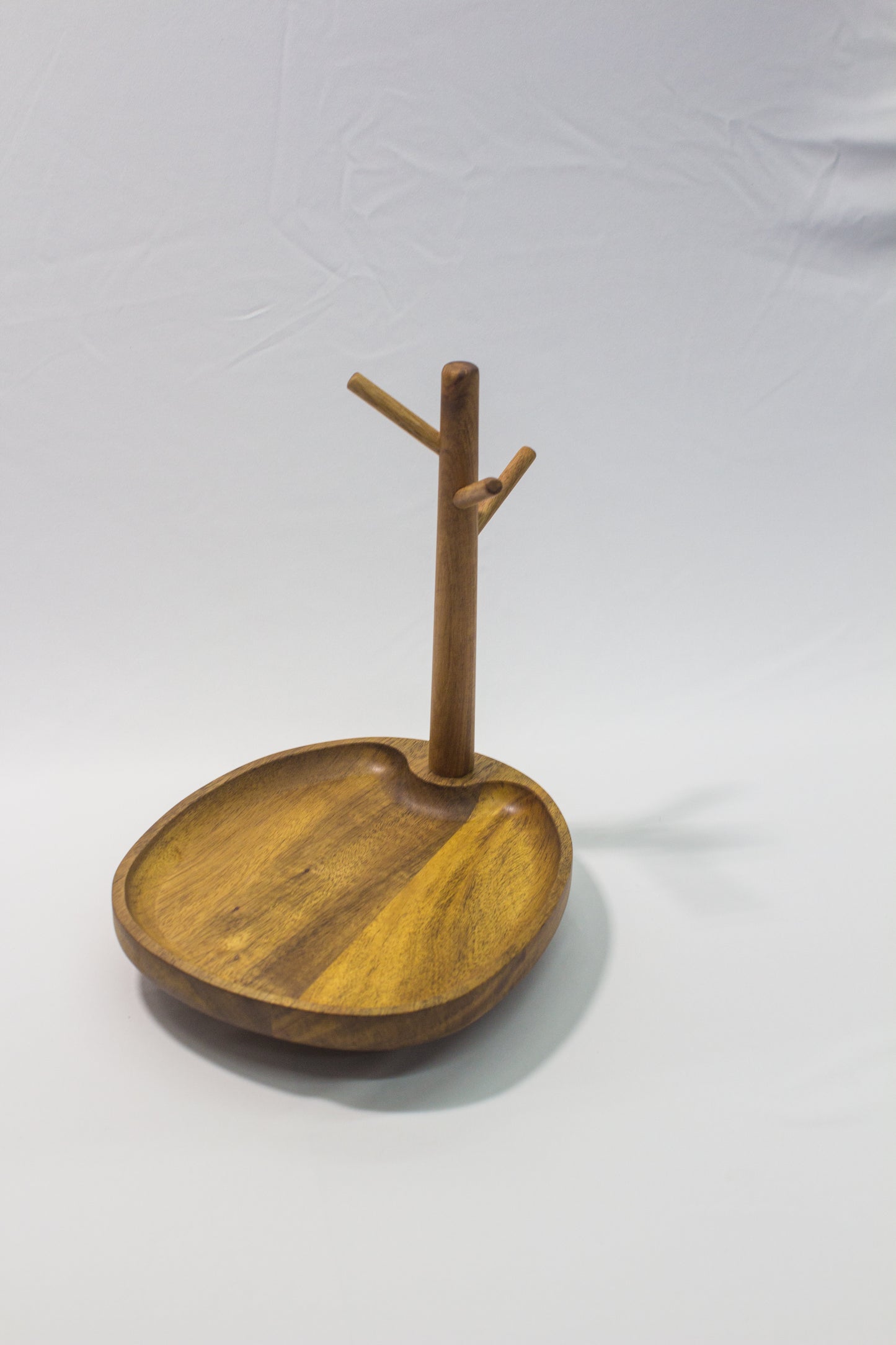Solid wood jewelry/keyholder stand/tray