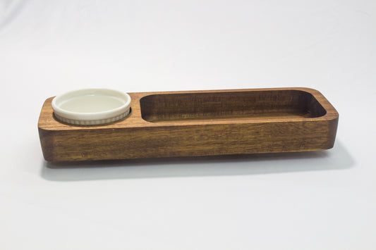 Wooden Snack Tray Set