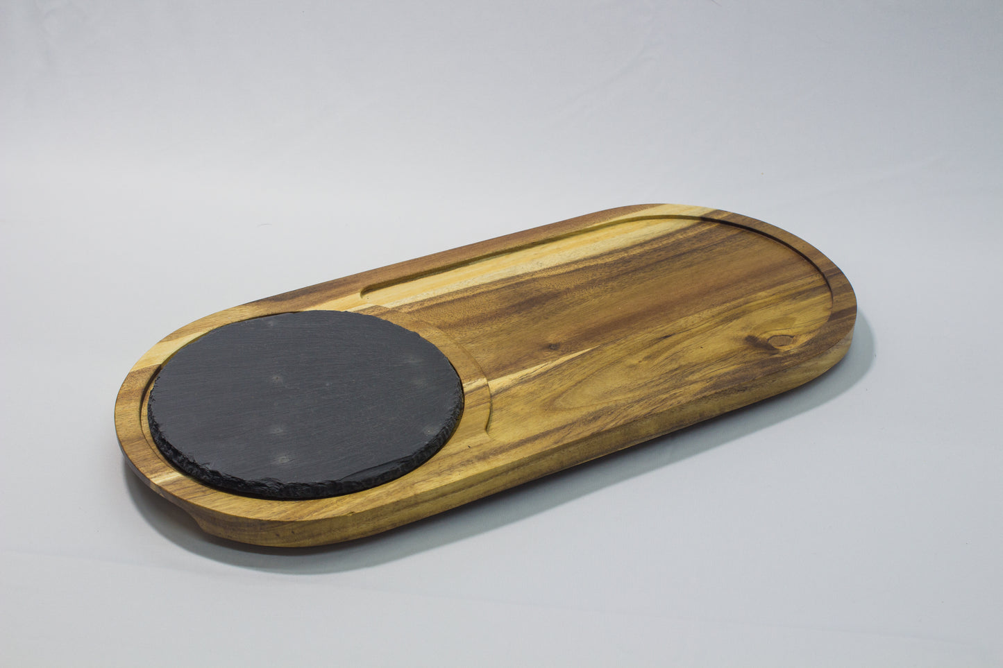 Wood & Stone Serving Board