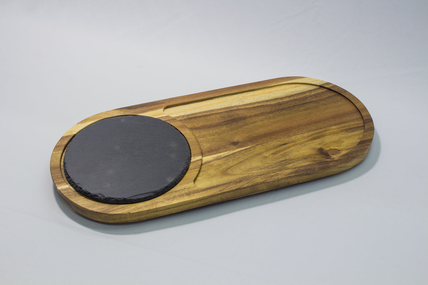 Wood & Stone Serving Board